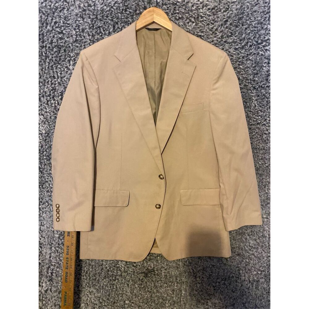 Vintage Plum Beach Men's Beige Blazer Size 1 Piece Formal Single-Breasted  USA